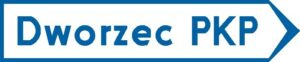 Białe drogowskazy z niebieskimi napisami Białe drogowskazy z niebieskimi napisami