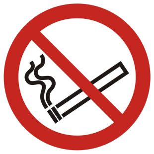 zakaz palenia - znak bhp
