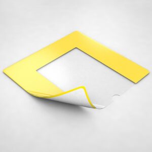 Oznakowanie miejsca pracy: samoprzylepne okienka podłogowe