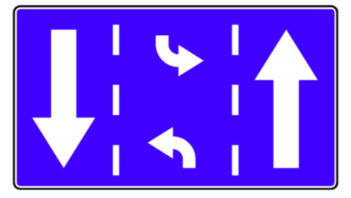 nowy znak f-23 odcinek z pasem wielofunkcyjnym