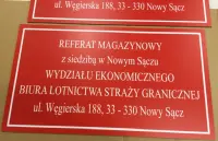 Tablica na budynek, informacyjna, urzędowa