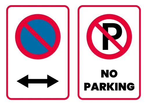 zakaz parkowania