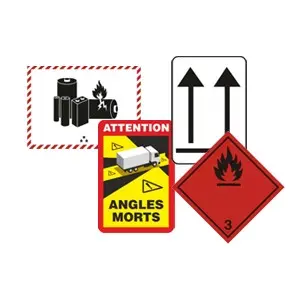Kompletne oznaczenia ADR - naklejki, etykiety i znaki dla transportu materiał&oacute;w niebezpiecznych