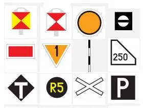 Znaki i wskaźniki kolejowe