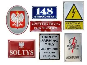 Tablice emaliowane na zamówienie