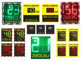 Radarowe wyświetlacze prędkości