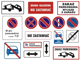 Znaki zakazu parkowania i postoju